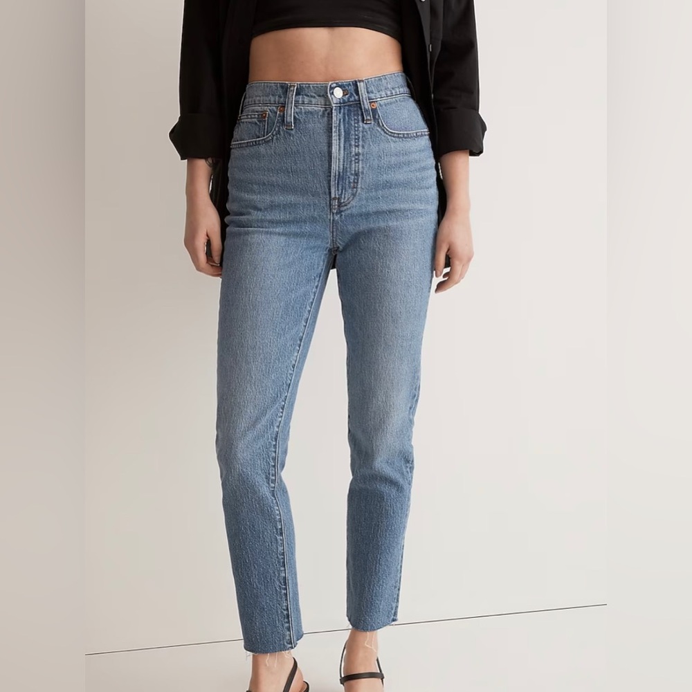 The perfect vintage jean in earlside wash (raw hem edition) from Madewell